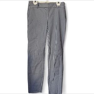 J. Crew Black and White Houndstooth Winnie Pant
